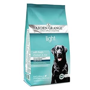 Arden Grange Adult Dry Dog Food Light with Fresh Chicken and Rice, 12 kg