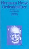 gedenkblatt zur taufe  Gedenkblätter: Erinnerungen an Zeitgenossen (suhrkamp taschenbuch)