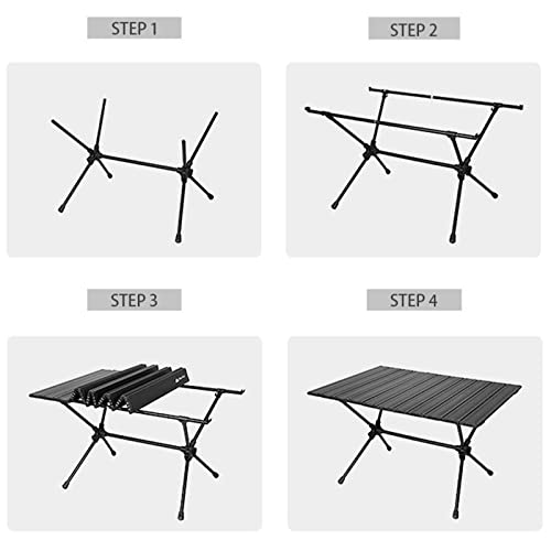 Structure de support en forme de X table stable réglable - 7