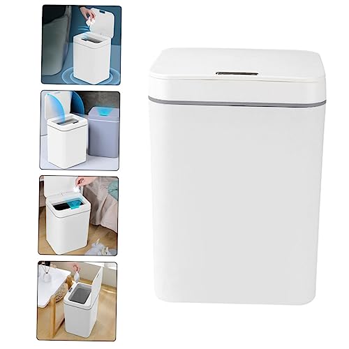 Papelera automática inteligente 16 L ABS+PP blanca miniatura 3