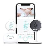 Sense-U Vigilabebés con cámara y Audio 3, Vigilabebés con vídeo y Sensor de Movimiento y Temperatura | Visión Nocturna, conversación bidireccional, detección de Movimiento, Largo Alcance