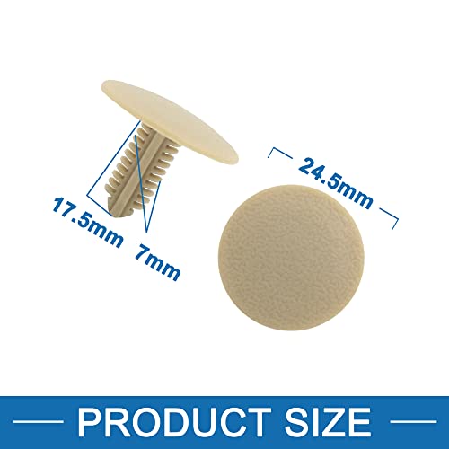 A ABSOPRO Rivetti 6mm Foro 24.5mm Testa Plastica