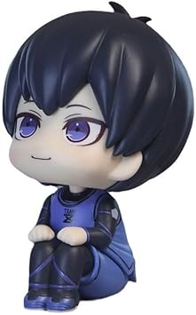 Isagi Yoichi Figure Anime Look Up Figurine 3.9 PVC Cute Action Figure Model Cake Topper Collectible Statue