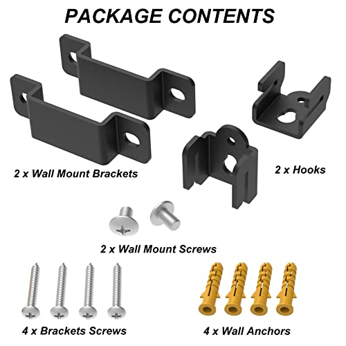 Vdsvksd Speaker Wall Mount For Samsung, Sony, Vizio, Roku, And More Rear Speakers, Wall Mounting Brackets For Satellite Speakers, Surround Sound Speaker, And Bookshelf Speakers #TOP5