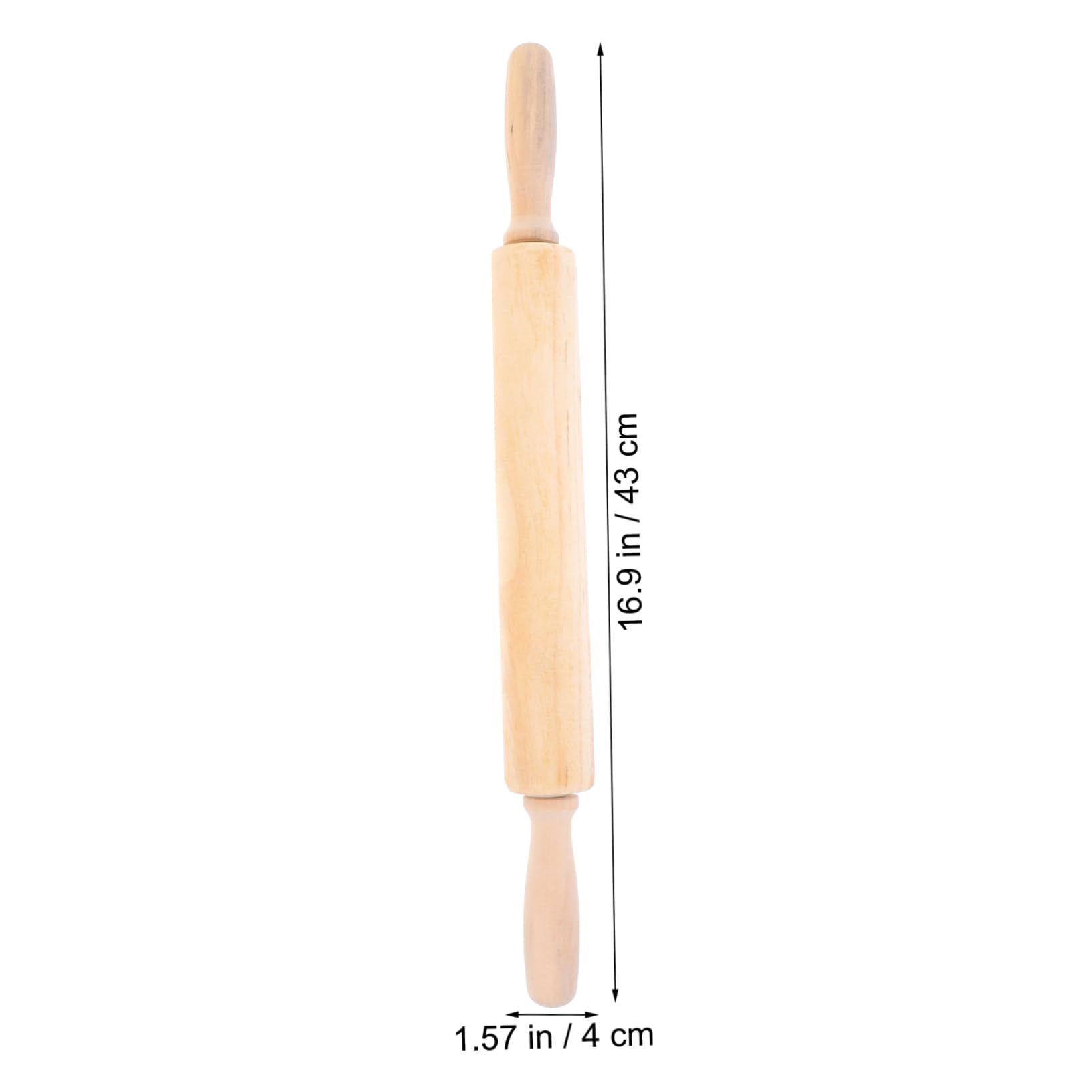 IMIKEYA Lot De 5 Rouleaux À Pâtisserie Antiadhésifs Avec Manche En Bois Pour Pâtisserie Fondante