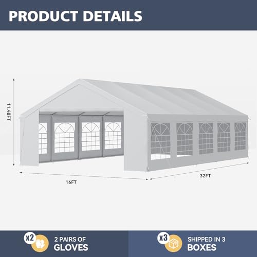 Binplax 16x32 Heavy Duty Party Tent