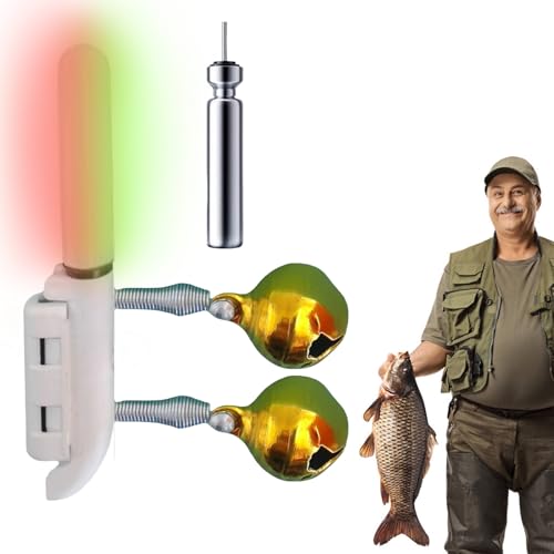 Fishing Pole Clamp on Light | Waterproof Fishing Rod Tip Lamp | Rechargeable Fish Alert Finder Lamp for Beginners Enthusiasts Professionals