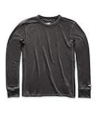 The North Face Men's L/S TNF Terry Crew, TNF Dark Grey Heather, Large