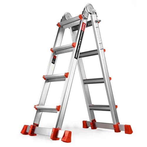 Soctone Ladder, A Frame Extension Ladder, Multi...