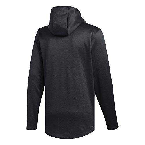 adidas Men's Team Issue Badge of Sport Hoodie, Black/Heather/White, Large - Thumbnail 4