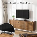 BONTEC Universal TV Stand for 22-65 Inch TVs, Table Top Metal TV Legs for Plasma LCD LED Screens, Height Adjustable 3 Levels Leg Stand Holds up to 110lbs/50kg, VESA 50x50 to 800x400mm