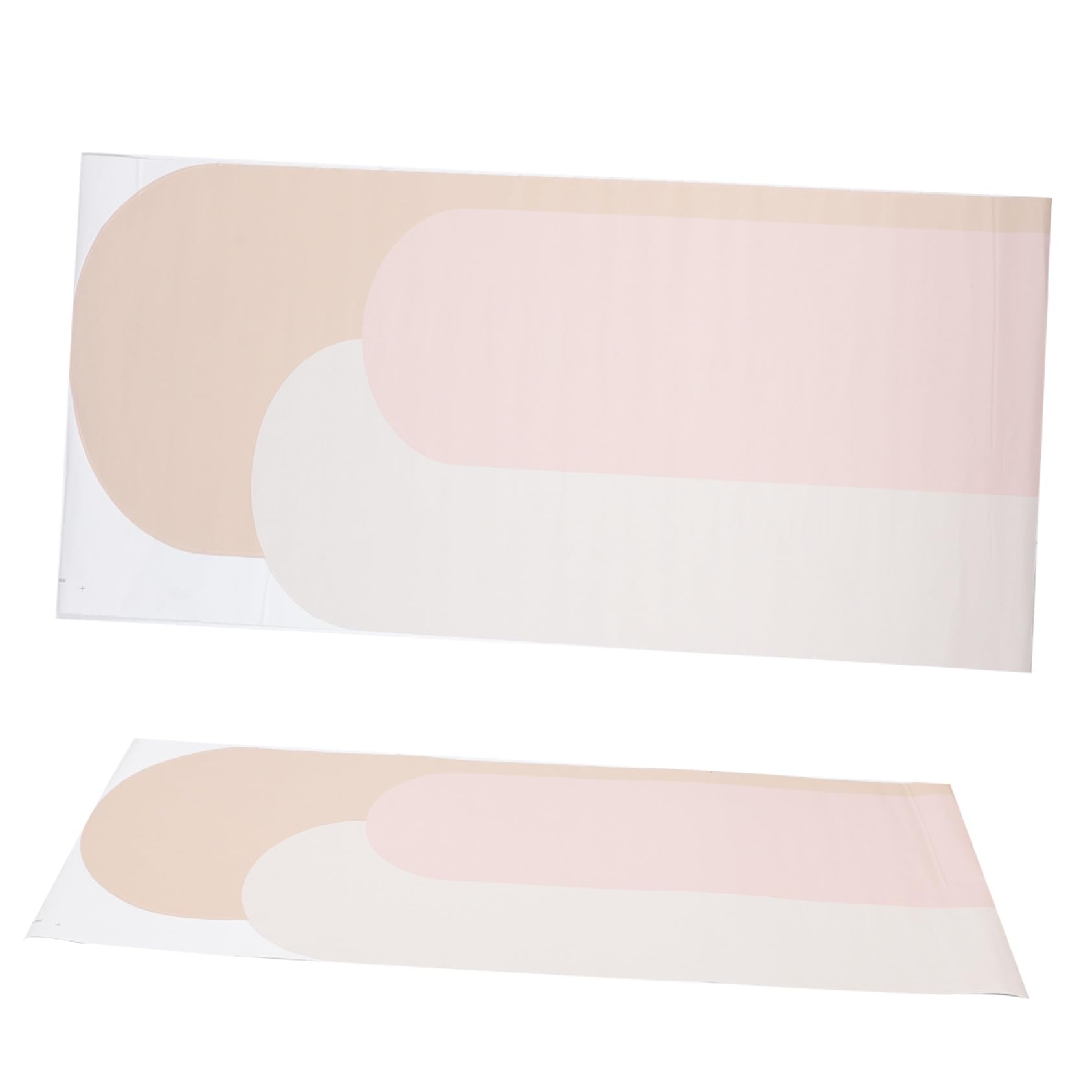 Sewroro 2 Piezas de Adhesivos Decorativos para Pared Diseño Geométrico Bohemio en Forma de Curva, Material Pvc, Instalación Rápida para Decorar Habitaciones y Dormitorios