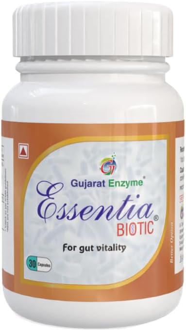 Essentia Biotic for Gut Health | Advanced Digestive Support with L Reuteri and Lactobacillus | Non Vegetarian Probiotic Formula for Gut Cleanse and Digestive Balance | 30 Capsules (5)