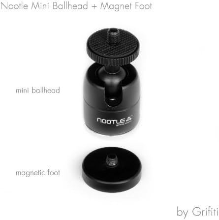 Miniatura 6 de GRIFITI Nootle - Cámara magnética con mini soporte de bola para cámaras, cámaras de video, soportes para teléfono, proyector, accesorios de montaje