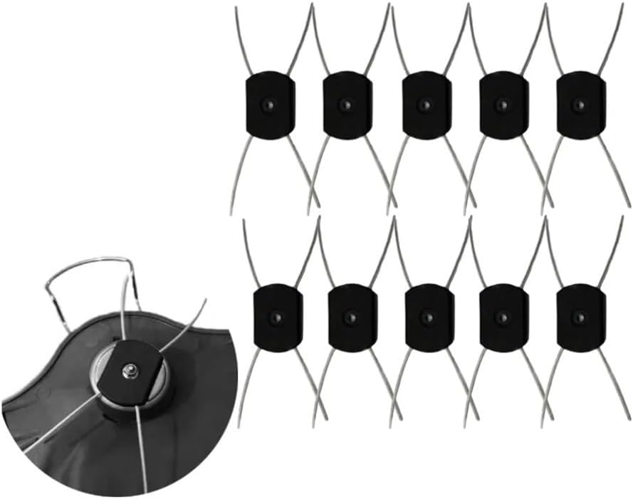 Replacement Steel Wire Line Trimmer Head for Cordless Grass Trimmers String Trimmer Head Electric Weed Eater Head(2Pcs) image 2