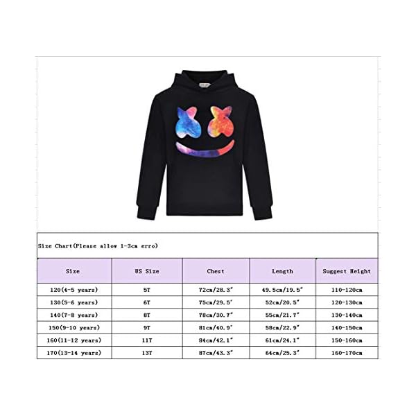 Thombase Boys Girls Kids Prestonplayz Hoody Hoodie Hooded Sweatshirt YouTube Youtuber Preston Gaming Top (Black 1, 7-8years) - Image 4