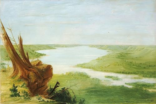Cuadro al óleo del lago St Croix de George Catlin para revivir la historia en tu hogar