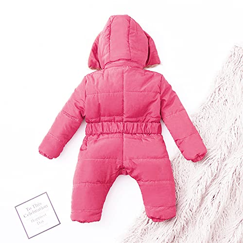 Newborn Boy Girl Snowsuit Jacket 𝐖aterproof Windproof Faux Fu𝐫 Trim Hooded Jackets Baby Winter Women 3x Winter Coat3