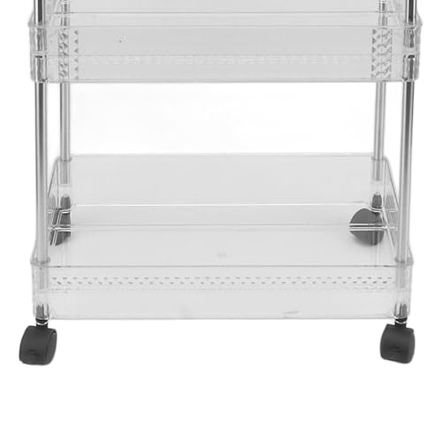 Rack de Armazenamento de Cozinha, Forte Capacidade de Carga Móvel, Prateleira Simples de 3 Camadas p