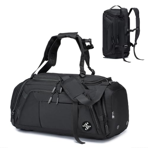 SPAHER Bolsa de Deporte Gimnasio con Compartimento para Zapatos y Humeda