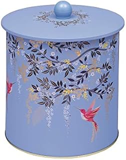Sara Miller Chelsea Blue Biscuit Barrel Tin - SM4965