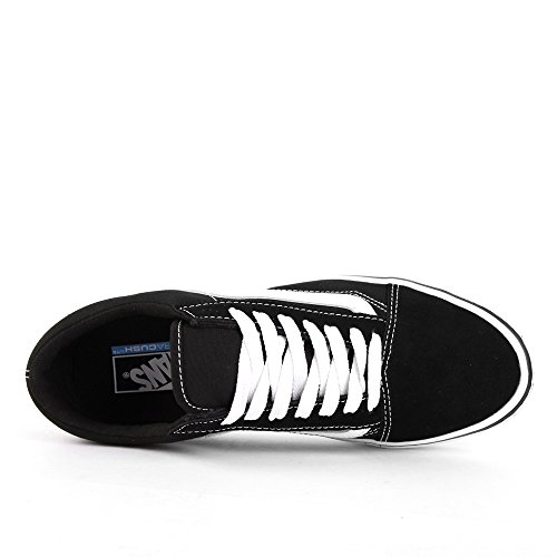 Vans Vans Unisex Old Skool Lite (Suede/Canvas) Black/White Skate Shoe 11 Men US