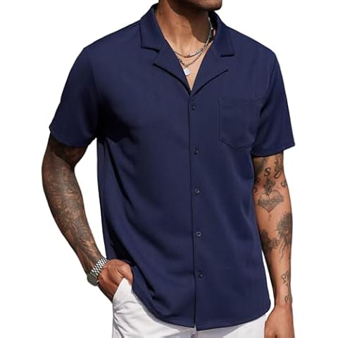 Chemise à manches courtes COOFANDY Cover