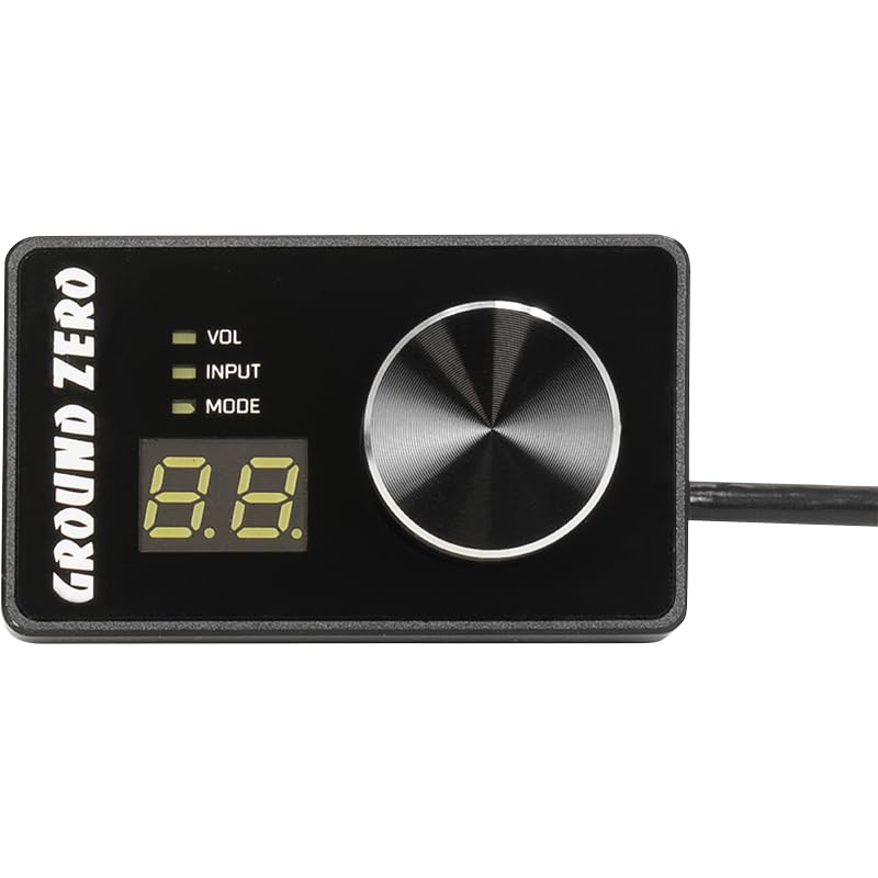 Ground Zero GZREM 6‑10 - Telecomando DSP cablato con display LCD per GZDSP 6‑10SQ, controllo livello e subwoofer, cavo di collegamento da 5 m, alloggiamento in alluminio