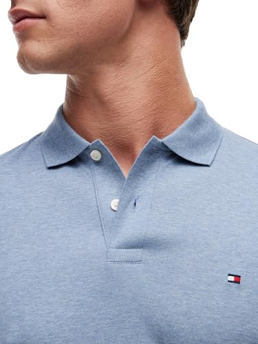 Image of Tommy Hilfiger Mens Short Sleeve Casual Polo Shirts in Regular Fit with Liquid Cotton