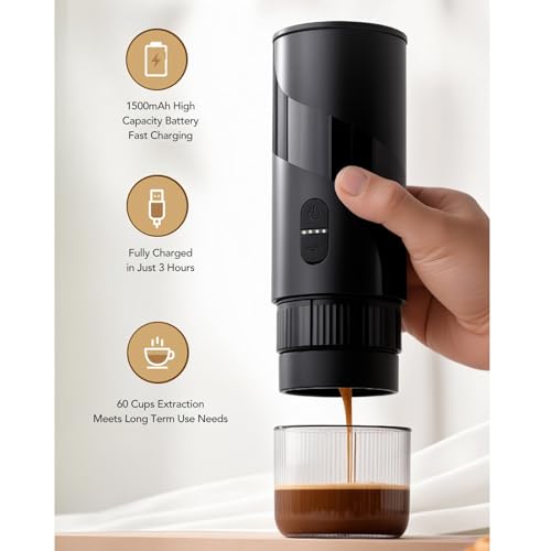 Cafetera Portátil Recargable con Doble Modo 2 tazas miniatura 6