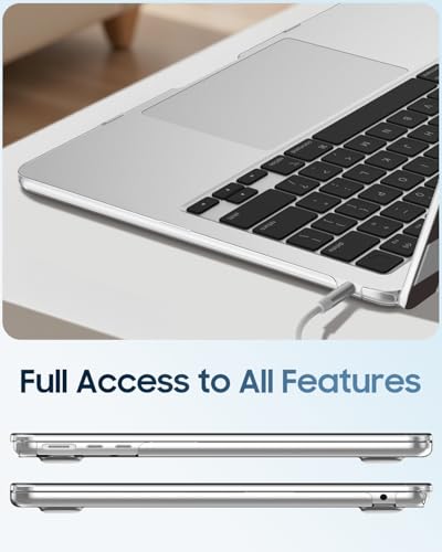Image of Fintie Case for MacBook Air 13.6 A3449 /A3240 /A3113 /A2681, Checkered | 2022-2026, M2 /M3 /M4 /M5, Snap-On Shell Cover, Full Port Access, Easy On /Off, Lightweight