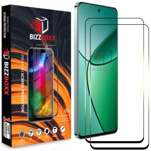 Image of Premium Screen Protector Compatible With realme 12+ 5G | realme 12 Plus | Tempered Glass Guard | Anti Static | Edge to Edge | 9H Hardness | With Easy Installation Kit (Pack of 2)