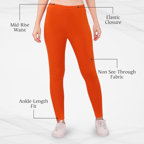 Image of TRASA Women's Skinny Fit Ankle Leggings