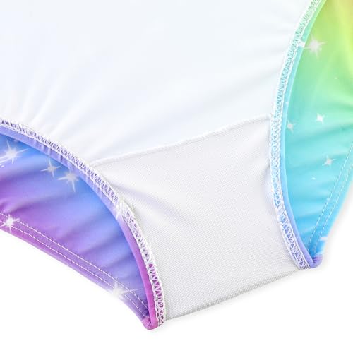 Image of Girls Swimsuit One Piece Bathing Suit with Adjustable Straps Cute Little Kids Swimming Suits Beach Swimwear 4T-12