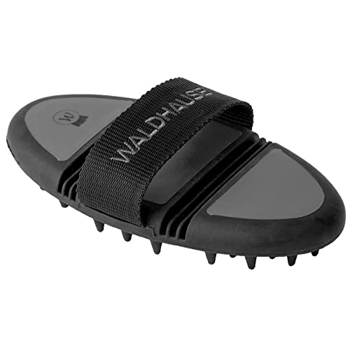 WALDHAUSEN Flex Massage-Striegel, schwarz/grau