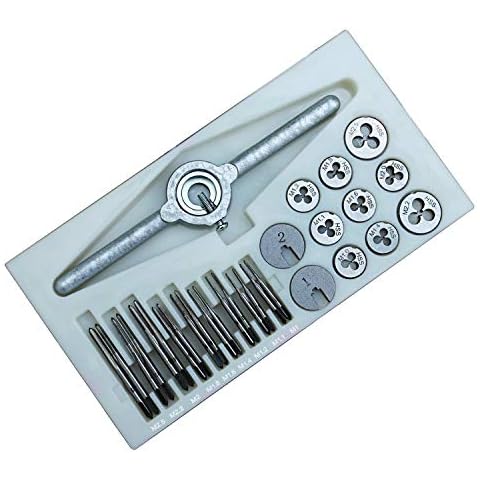 eoocvt 31pcs Mini HSS Tap and Die Set M1 M1.1 M1.2 M1.4 M1.6 M1.8 M2 M2.2 M2.5 Cover