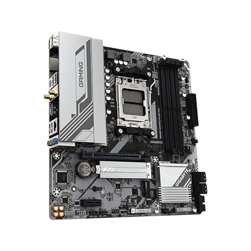 Image of GIGABYTE B650M GAMING PLUS WIFI AMD AM5 mATX Motherboard, Support Ryzen 9000 /8000 /7000 Series, DDR5, 5+2+2 Power Phase, 2x M.2, PCIe 4.0, USB-C 3.2 Gen 1, WIFI6E, 2.5GbE, EZ-Latch, Q-Flash, RGB Fusion