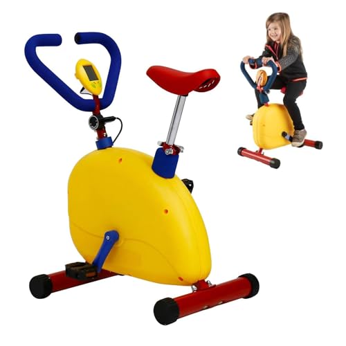 Vélo stationnaire pour enfants de 3 à 8 ans avec résistance réglable