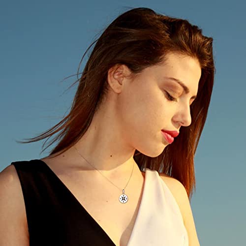 EPIRORA Inspirational Gifts for Women, Sterling Silver Compass Necklace with Giftbox, Birthday Graduation Retirement Travel Gifts for Girlfriend Wife Friend Grandmother Sister Colleague4