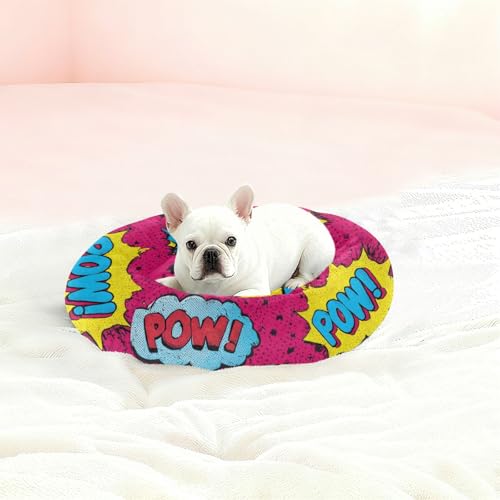 Lit chaud pour animaux M - Panier graffiti pop art de petite taille - 3