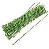 Cemaystic 造花用茎 50本 グリーン – 柔軟ワイヤー DIYフラワーアレンジメントに最適