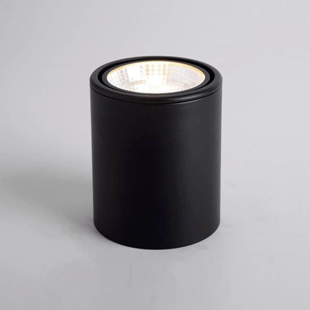 LED Surface Mounted Downlight 3W-24W Corridor Shopping Mall Cob Spotlight 3000K No Punching Adjustable Lighting Angle Ceiling Lights Warm Light Black/White