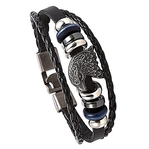 Bracelet en cuir tressé pour homme parfait pour un look rétro et décontracté