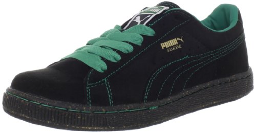 Image of PUMA Unisex Suede Classic Black /Greenlake Sneakers Men's 14 Medium
