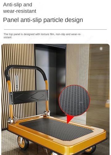 Carretilla de plataforma de acero resistente para carga pesada miniatura 3