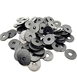 1/4' ID EPDM Rubber Flat Washers 3/4' OD x 1/16' Thick Weather-Resistant Seal Spacers for Automotive and Electrical Applications 1/4 x 3/4 x 1/16 (24 Pack)