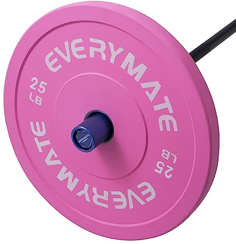 Image of EVERYMATE Change Weight Plates 1.25LB 2.5LB 5LB Set Fractional Olympic Bumper Plates for Cross Training Steel Insert Strength Training