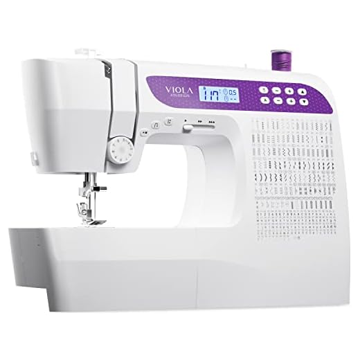 VIOLA Atelier E215 Macchina da cucire Elettronica, 215 Funzioni Cucito, Alfabeto, Infilatura Automatica, Facile da Usare