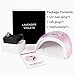 Lavender Violets 48W UV-Nail-Lamp LED Nail Dryer Curing Lamp Light with Auto-Sensing 30/60/90/120s Timer Setting for Gel-Nail Polish Builder Gel J727