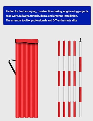 Varilla de medición de aluminio para levantamientos topográficos y obras de edificación 7
